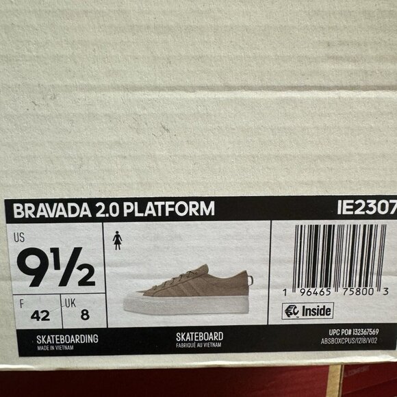 adidas Womens Bravada Platform Sneaker Size 9.5 M - Picture 6 of 6